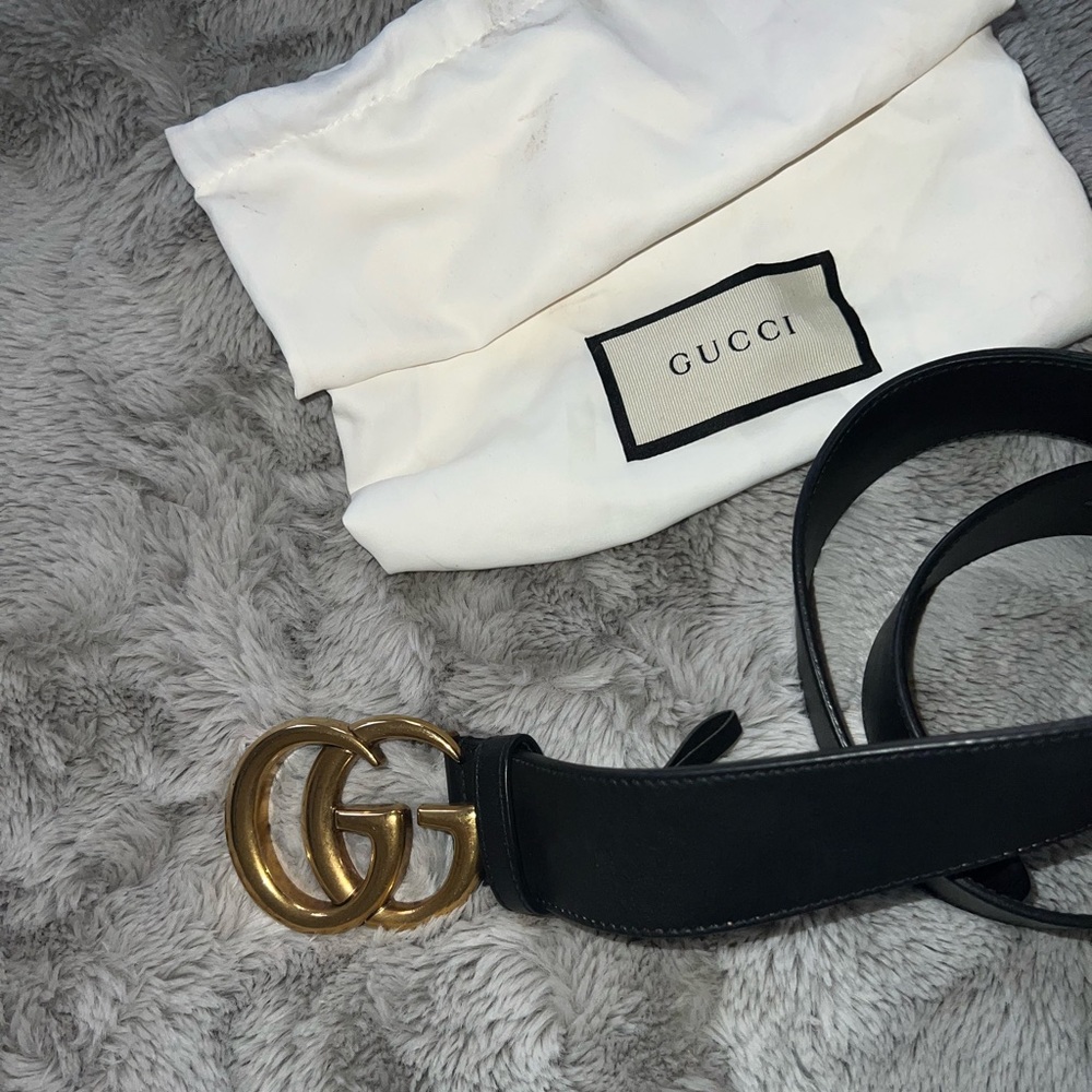 Gucci Leather belt with Double G buckle - Picture 7 of 7